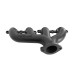 PartzBiz CM: 8505-3HKR-Hooker BlackHeart LS Swap Exhaust Manifolds - Rear Dump - Black