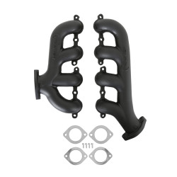 PartzBiz CM 8506-3HKR - Hooker BlackHeart LS Swap Exhaust Manifolds - Rear Dump SBC Exit - Black PartzBiz CM 8506-3HKR - Hooker BlackHeart LS Swap Exhaust Manifolds - Rear Dump SBC Exit - Black