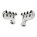 PartzBiz CM: 8503-1HKR-Hooker BlackHeart LS Swap Exhaust Manifolds - Stainless Steel - Polished Finish