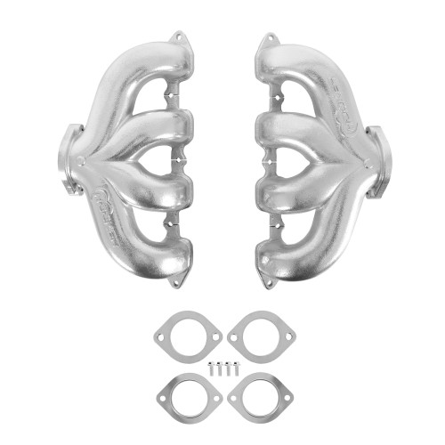 PartzBiz CM: BHS5189-Hooker BlackHeart LT Swap Exhaust Manifolds - Center Dump - Silver Ceramic