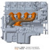 PartzBiz CM: BHS5192-Hooker BlackHeart LT Swap Exhaust Manifolds - Rear Dump - Natural Cast