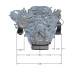 PartzBiz CM: BHS5196-Hooker BlackHeart LT Swap Exhaust Manifolds - Rear Dump SBC Exit - Natural Cast