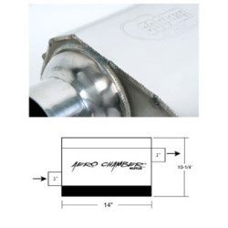 PartzBiz CM 21530HKR - Hooker Aero Chamber Muffler PartzBiz CM 21530HKR - Hooker Aero Chamber Muffler