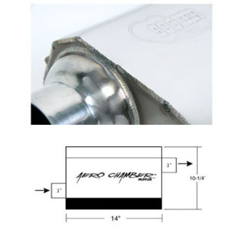 PartzBiz CM: 21530HKR-Hooker Aero Chamber Muffler