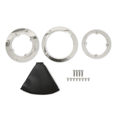 PartzBiz CM: 116000HST-Hurst Billet Shifter Boot และ Bezel - Round - ขัดเงา