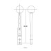PartzBiz CM: 5389021-Hurst Billet/Plus Shifter Stick - Black/Machined PartzBiz CM: 5389021-Hurst Billet/Plus Shifter Stick - Black/Machined