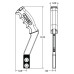 PartzBiz CM: 5381001-Hurst Nitro Stick Shift Handle - 12V Switch - Anodized Black