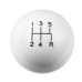 PartzBiz CM: 1630014-Hurst Shift Knob - 5-Speed Pattern - White