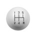 PartzBiz CM: 1630025-Hurst Shift Knob - 5-Speed Pattern - White