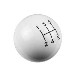 PartzBiz CM 1630008 - Hurst Shift Knob - 5-Speed Pattern - White