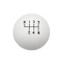 PartzBiz CM: 1630225-Hurst Shift Knob - 6-Speed - White - Ford PartzBiz CM: 1630225-Hurst Shift Knob - 6-Speed - White - Ford