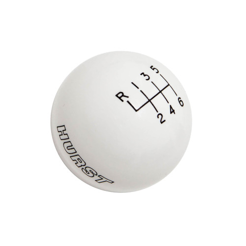 PartzBiz CM: 1630225-Hurst Shift Knob - 6-Speed - White - Ford PartzBiz CM: 1630225-Hurst Shift Knob - 6-Speed - White - Ford