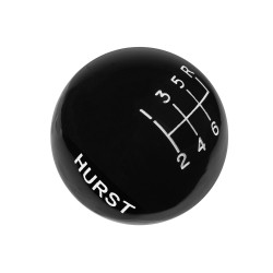 PartzBiz CM 1631040 - Hurst Shift Knob - Black 6-Speed - 3/8-16 Threads