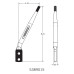PartzBiz CM: 5389015-Hurst Shifter Stick - Round Bar - Chrome PartzBiz CM: 5389015-Hurst Shifter Stick - Round Bar - Chrome