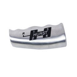 PartzBiz CM 1535000 - Hurst T-Handle - Brushed 4-Speed Pattern