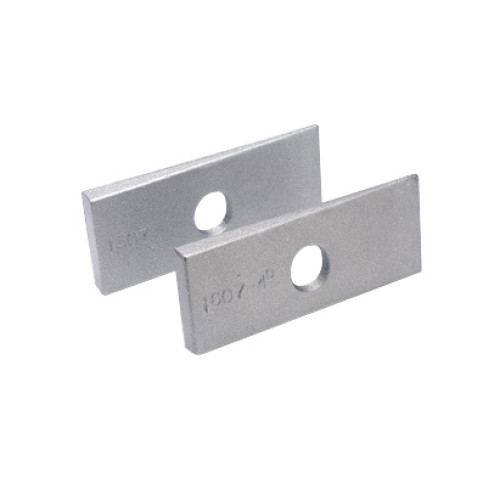 PartzBiz CM: 20510-Lakewood Axle Shims - ชุดลิ่มยึดแท่งยึด - 4 องศา - อะลูมิเนียม