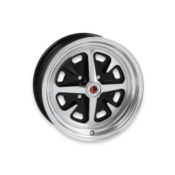 PartzBiz CM LW40-40644A - Legendary Wheels Magnum 400 - 14 x 6 in., 4 x 4.5-3.75 BS - Gloss Black/Machined