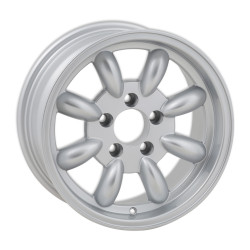 PartzBiz CM LW80-70754S - Legendary Wheels T/A 8-Spoke - 17 x 7 in. - 5 x 4.5 - 4.25 BS - Silver