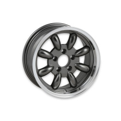 PartzBiz CM LW80-70854B - Legendary Wheels T/A 8-Spoke - 17 x 8 in. - 5 x 4.5 - 4.75 BS - Charcoal