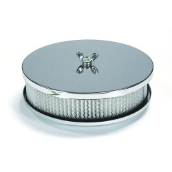 PartzBiz CM 1486 - Mr. Gasket Air Cleaner - 6-1/2 Inch Diameter, 2 Inch Tall - Chrome PartzBiz CM 1486 - Mr. Gasket Air Cleaner - 6-1/2 Inch Diameter, 2 Inch Tall - Chrome