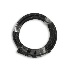 PartzBiz CM 840606 - Mr. Gasket Black Nylon Braided Hose 6 AN - 6 Feet
