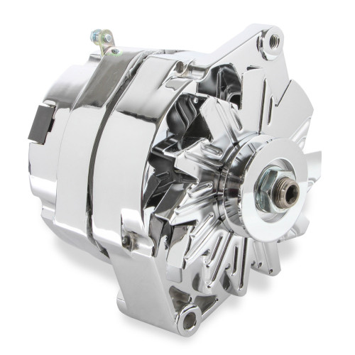 PartzBiz CM: 5122-Mr. Gasket Chrome Alternator Late GM-Delco 80 Amp