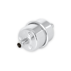PartzBiz CM 9746 - Mr. Gasket Chrome Fuel Filter - Fits 3/8 Inch Hose