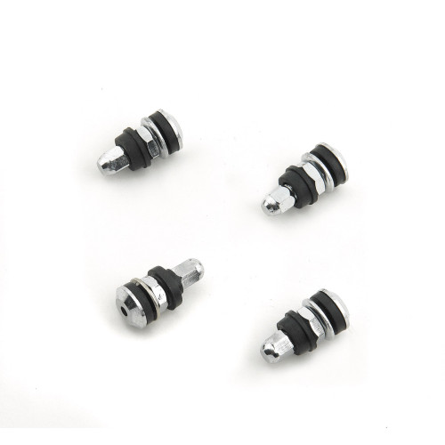 PartzBiz CM: 1957MRG-Mr. Gasket ก้านวาล์วยางโครเมียม - Shorty พร้อมสกรูยึด