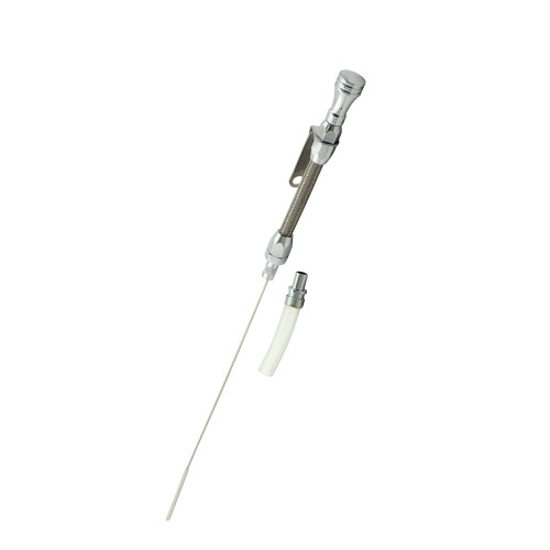 PartzBiz CM: 9706G-Mr. Gasket Engine Oil Dipstick & Tube - Braided Stainless Steel