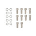 PartzBiz CM: 6872G-Mr. Gasket ฝาครอบวาล์วอะลูมิเนียมประดิษฐ์ - สีเงิน