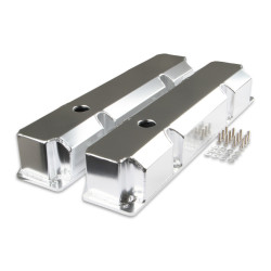 PartzBiz CM 6862G - Mr. Gasket Fabricated Aluminum Valve Covers - Silver Finish PartzBiz CM 6862G - Mr. Gasket Fabricated Aluminum Valve Covers - Silver Finish