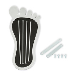 PartzBiz CM 9645 - Mr. Gasket Foot Print แป้นเหยียบแก๊ส - อลูมิเนียม - โครเมียม & ทาสีดำ PartzBiz CM 9645 - Mr. Gasket Foot Print แป้นเหยียบแก๊ส - อลูมิเนียม - โครเมียม & ทาสีดำ