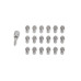 PartzBiz CM: 2231G-Mr. Gasket Headlock Locking Header Bolts - 3/8-16 x 3/4 Inch - Set of 16 PartzBiz CM: 2231G-Mr. Gasket Headlock Locking Header Bolts - 3/8-16 x 3/4 Inch - Set of 16