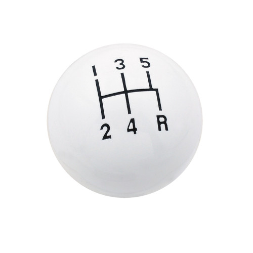 PartzBiz CM: 9619-Mr. Gasket Shifter Knob - 5-Speed Pattern - White PartzBiz CM: 9619-Mr. Gasket Shifter Knob - 5-Speed Pattern - White