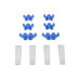 PartzBiz CM: 9881-Mr. Gasket Standard Wire Loom Kit - Chrome / Blue PartzBiz CM: 9881-Mr. Gasket Standard Wire Loom Kit - Chrome / Blue