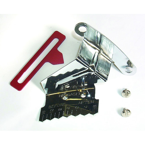 PartzBiz CM: 4598-Mr. Gasket Timing Tab With Adjustable Pointer - Chrome PartzBiz CM: 4598-Mr. Gasket Timing Tab With Adjustable Pointer - Chrome