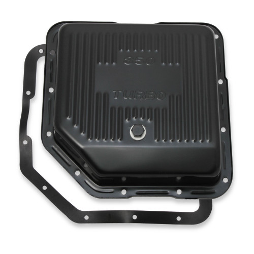 PartzBiz CM: 9765BMRG-Mr. Gasket Transmission Oil Pan - Black Steel