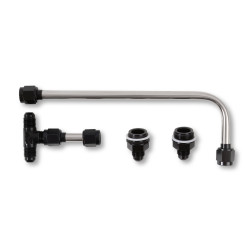 PartzBiz CM 34-600BKQFT - Dual Feed Fuel Line #6AN (Black)
