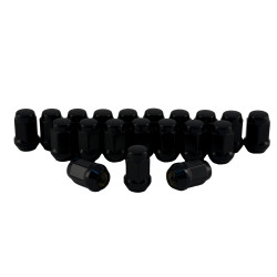 PartzBiz CM C1702B-SET - Rocket Racing Wheels C1702B-SET 7/16 Bulge Acorn Lug Nuts Black 3/4 Hex Set 20 PartzBiz CM C1702B-SET - Rocket Racing Wheels C1702B-SET 7/16 Bulge Acorn Lug Nuts Black 3/4 Hex Set 20