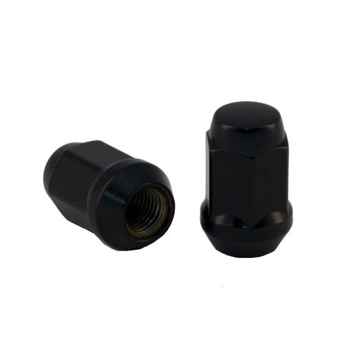 PartzBiz CM: C1704B-Rocket Racing Wheels C1704B 1/2 Bulge Acorn Lug Nut สีดำ 3/4 Hex