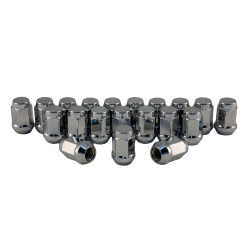 PartzBiz CM C1709H34-SET - Rocket Racingล้อC1709H34-SET 14มม.1.5 Bulge Acorn Lug Nuts Chrome - 3/4 Hex - ชุด 20