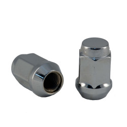 PartzBiz CM C1709H34 - Rocket Racing Wheels C1709H34 14มม.1.5 Bulge Acorn Lug Nut Chrome - 3/4 Hex