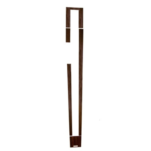 PartzBiz CM: C5ZZ-6504567-MT-Scott Drake 1964-66 Mustang Console Woodgrain Insert Set (เกียร์ธรรมดา)
