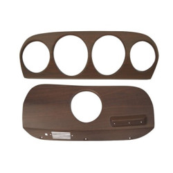 PartzBiz CM C9ZZ-10838-WMIK - Scott Drake 1969 Deluxe Walnut Dash Inserts PartzBiz CM C9ZZ-10838-WMIK - Scott Drake 1969 Deluxe Walnut Dash Inserts