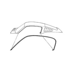 PartzBiz CM C5ZZ-6351222-3C - Scott Drake 65-66 Fastback Roof Rail Seal PartzBiz CM C5ZZ-6351222-3C - Scott Drake 65-66 Fastback Roof Rail Seal