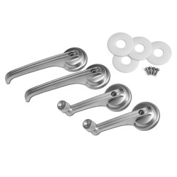 PartzBiz CM KIT-DH-3S - Scott Drake 65-67 Fastback Interior Door Handles - Satin