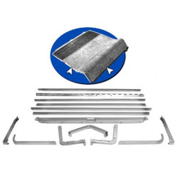 PartzBiz CM C5ZZ-63130A18-K - Scott Drake 65-68 Fastback Rear Seat Molding