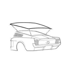 PartzBiz CM C7ZZ-6342084-A - Scott Drake 67-68 Fastback Rear Window Seal PartzBiz CM C7ZZ-6342084-A - Scott Drake 67-68 Fastback Rear Window Seal