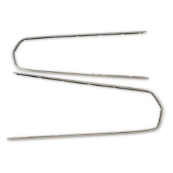 PartzBiz CM C7ZZ-6520970-1 - Scott Drake 67 Deluxe Door Panel Molding (Pair)