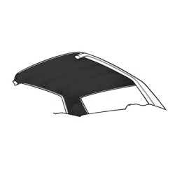 PartzBiz CM HL-FM-FB-69-BK - Scott Drake 69-70 Fastback Headliner (Black)